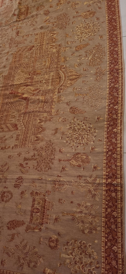 Tajmehal kaani with zaree weave