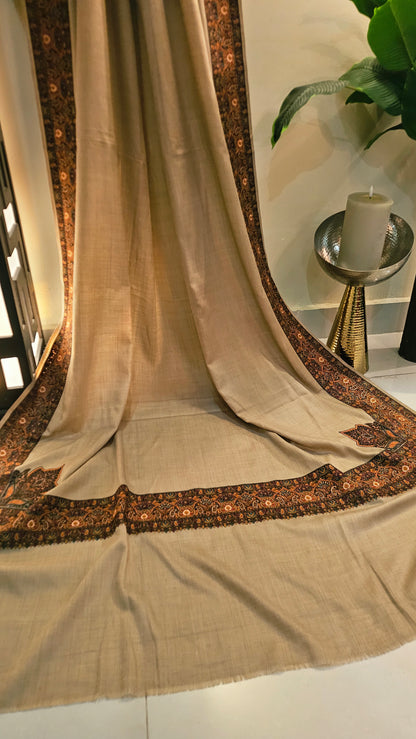 Papermachi embroidered: Pashmina