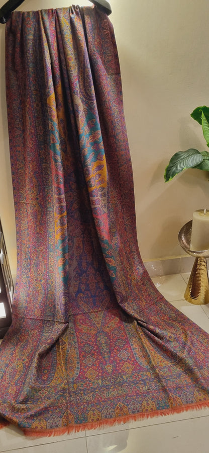 Reversible persian kaani shawl