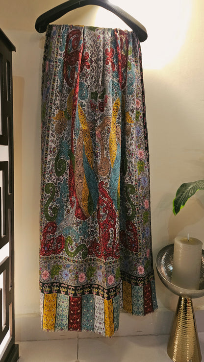 Reelkar embroidered minishawl: pashmina