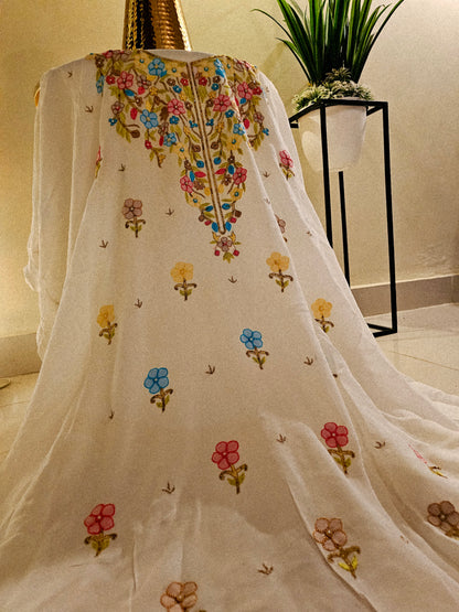 Chikankari georgete shirt