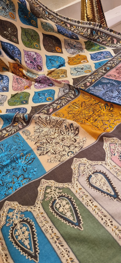 Reelkar embroidered pashmina
