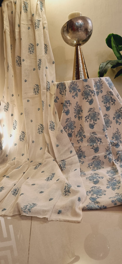 Embroidered three piece suit