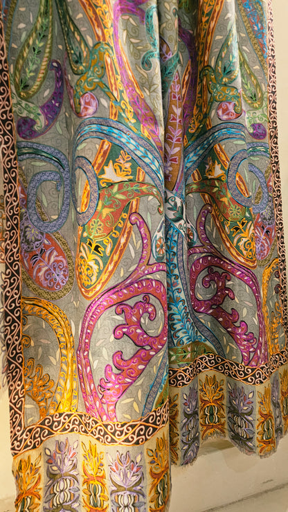 Reelkar embroidered minishawl: pashmina
