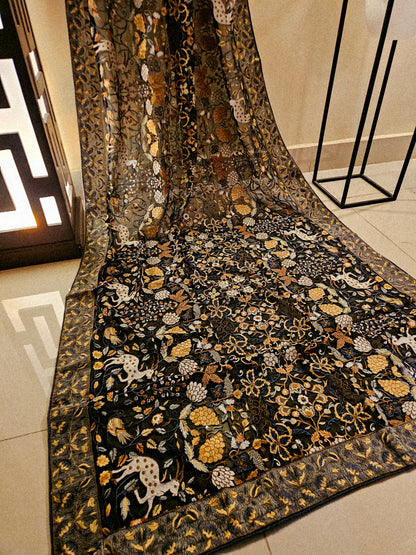 Georgete embroidered dupata