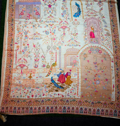Patola Maheshwari silk: shawl