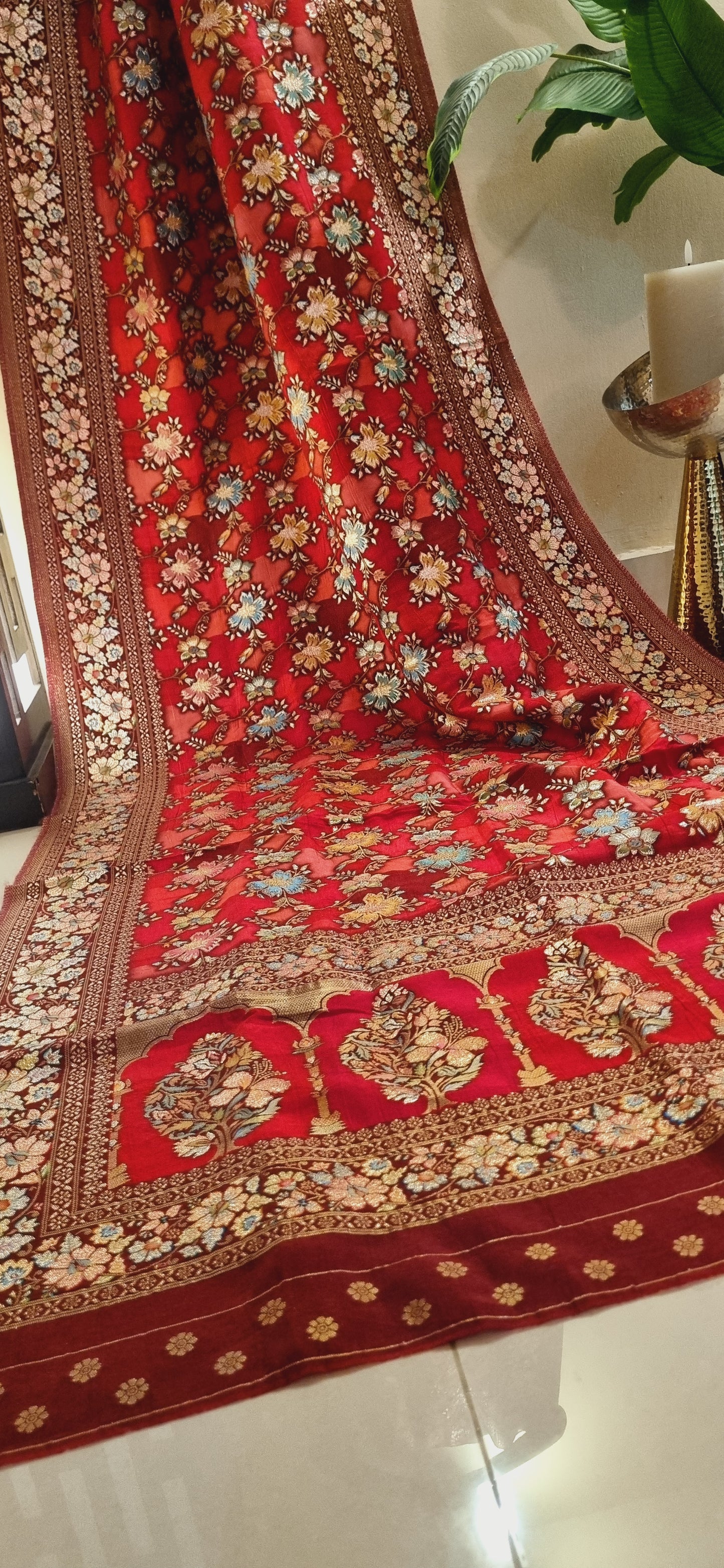 Meenakari patola silk dupatta