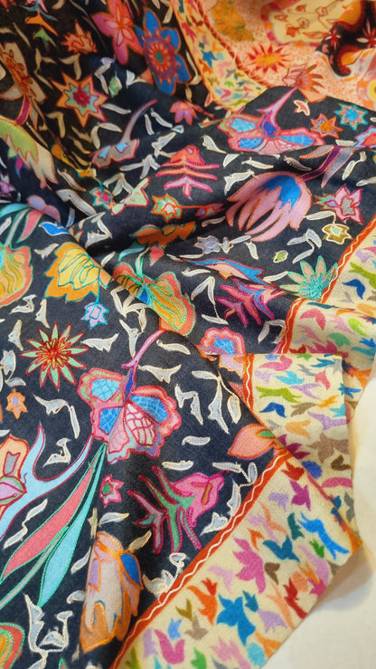 Floral Reelkar shawl