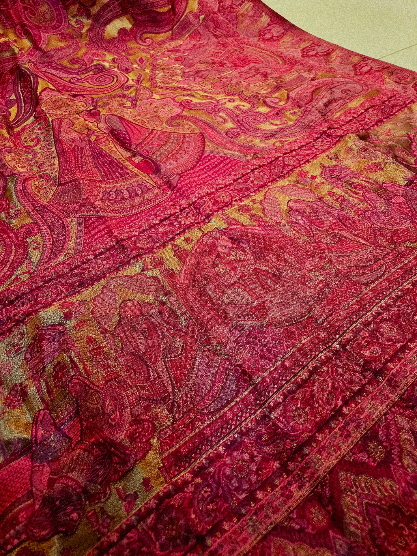 Moonlight silky kaani shawl/dupata