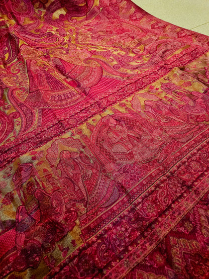 Moonlight silky kaani shawl/dupata