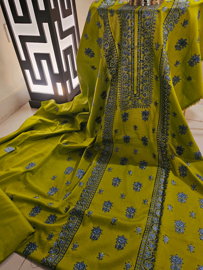Lawn embroidered two piece
