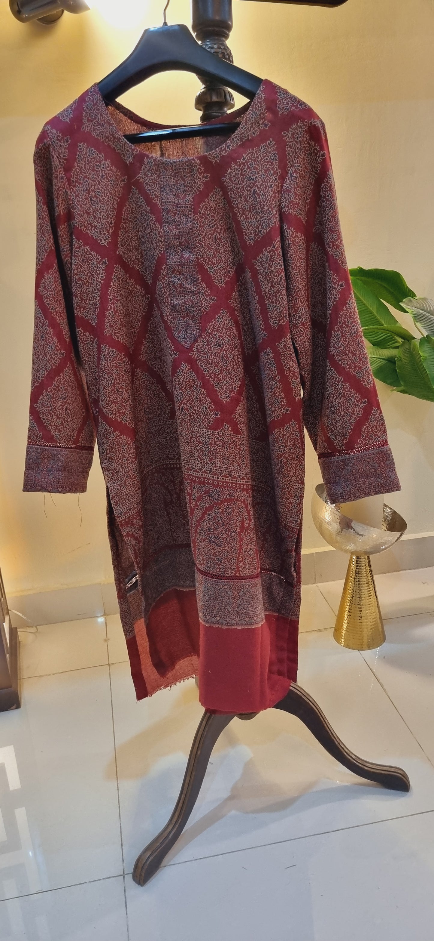 Pashmina kaani kurta