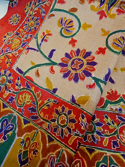Kalamkar pashmina shawl