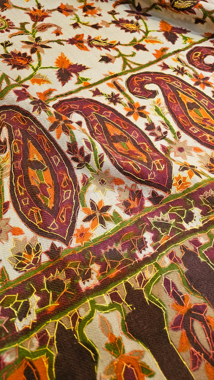 Kalamkar embroidered: Pashmina