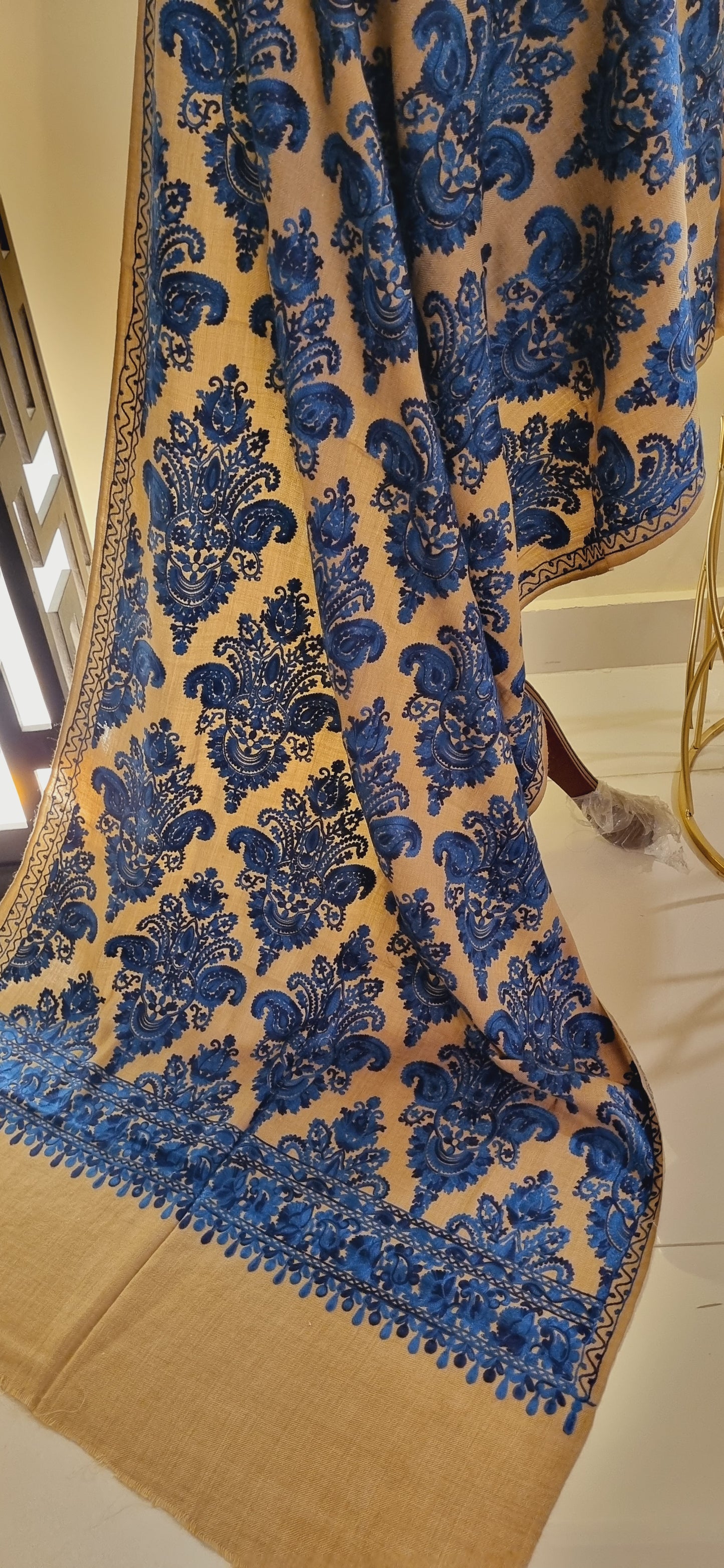 Pashmina embroidered Mini shawl