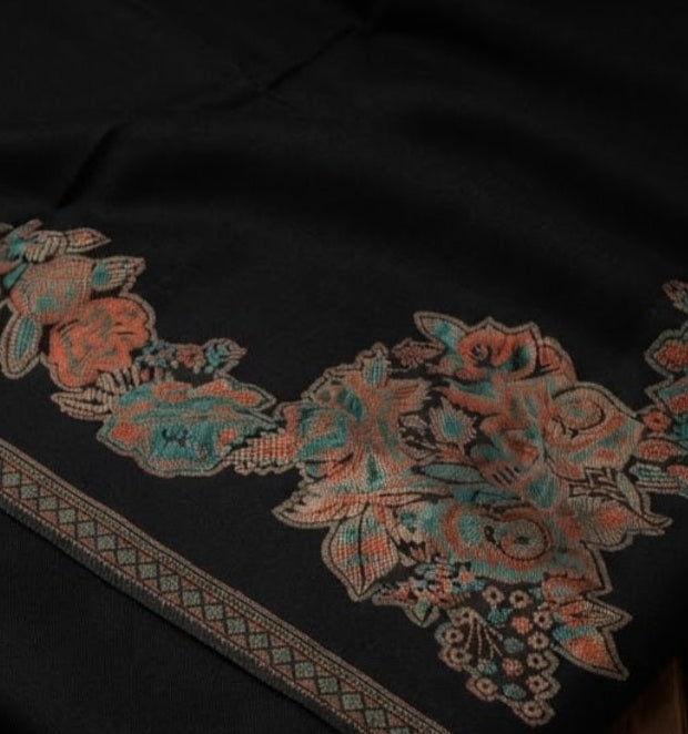 Kaani three piece: woollen pashmina