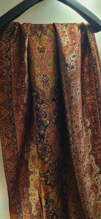 Reversible gandhara moonlight kaani shawl