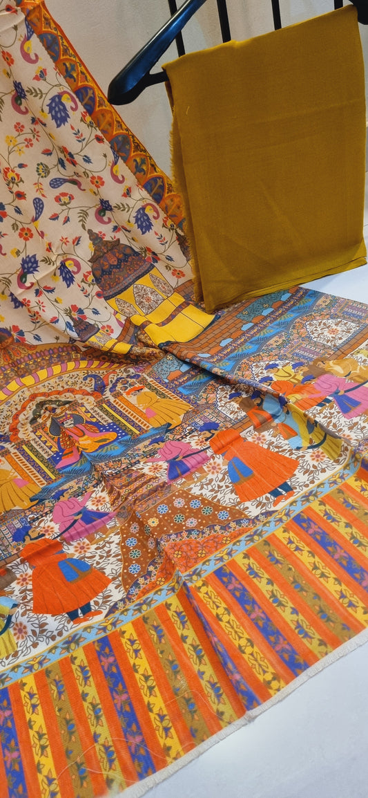 Printed pashmina