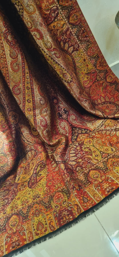 Reversible moonlight gandhara kaani shawl