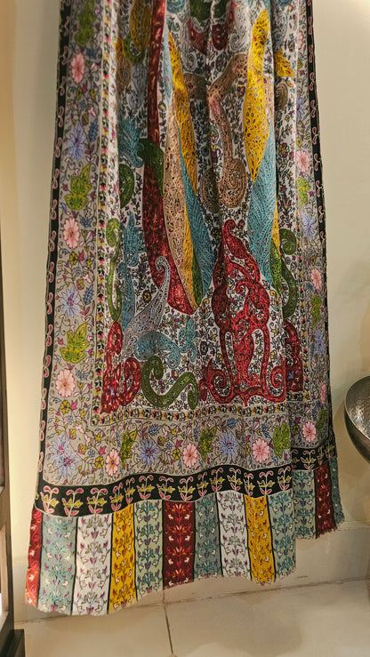 Reelkar embroidered minishawl: pashmina
